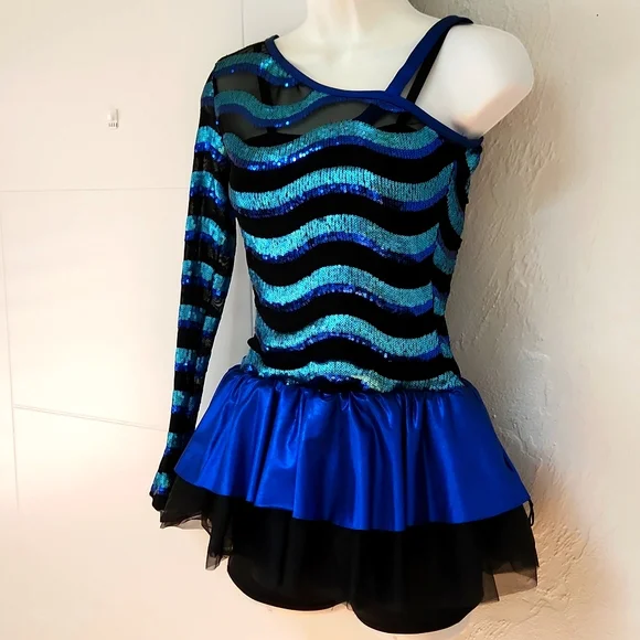 Weissman | Dresses | Weissman Blue Sequin One Sleeve Dance Costume Dress Halloween S | Poshmark Weissman | Dresses | Weissman Blue Sequin One Sleeve Dance Costume Dress Halloween S | Poshmark